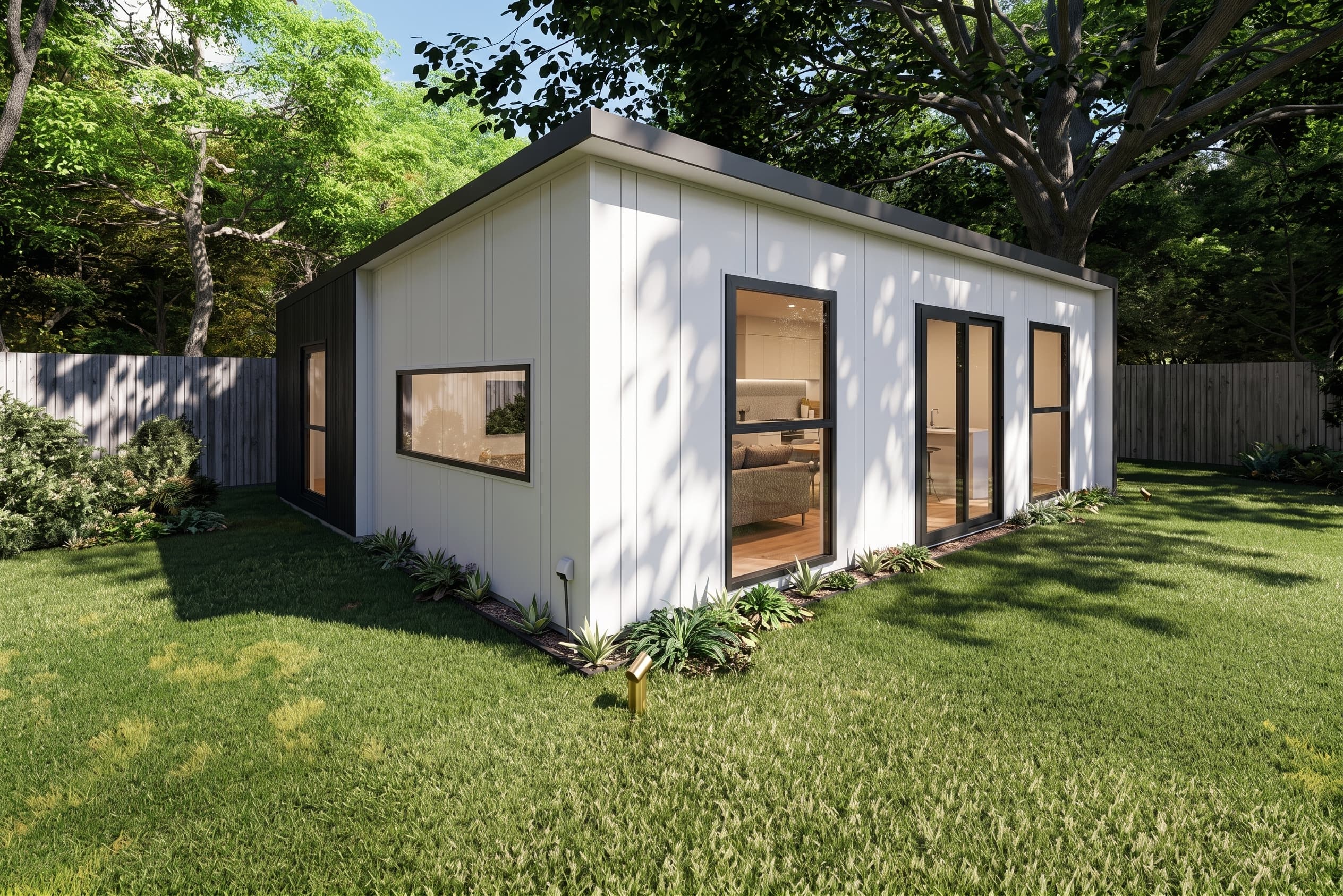 Modern facade granny flat design, Melbourne