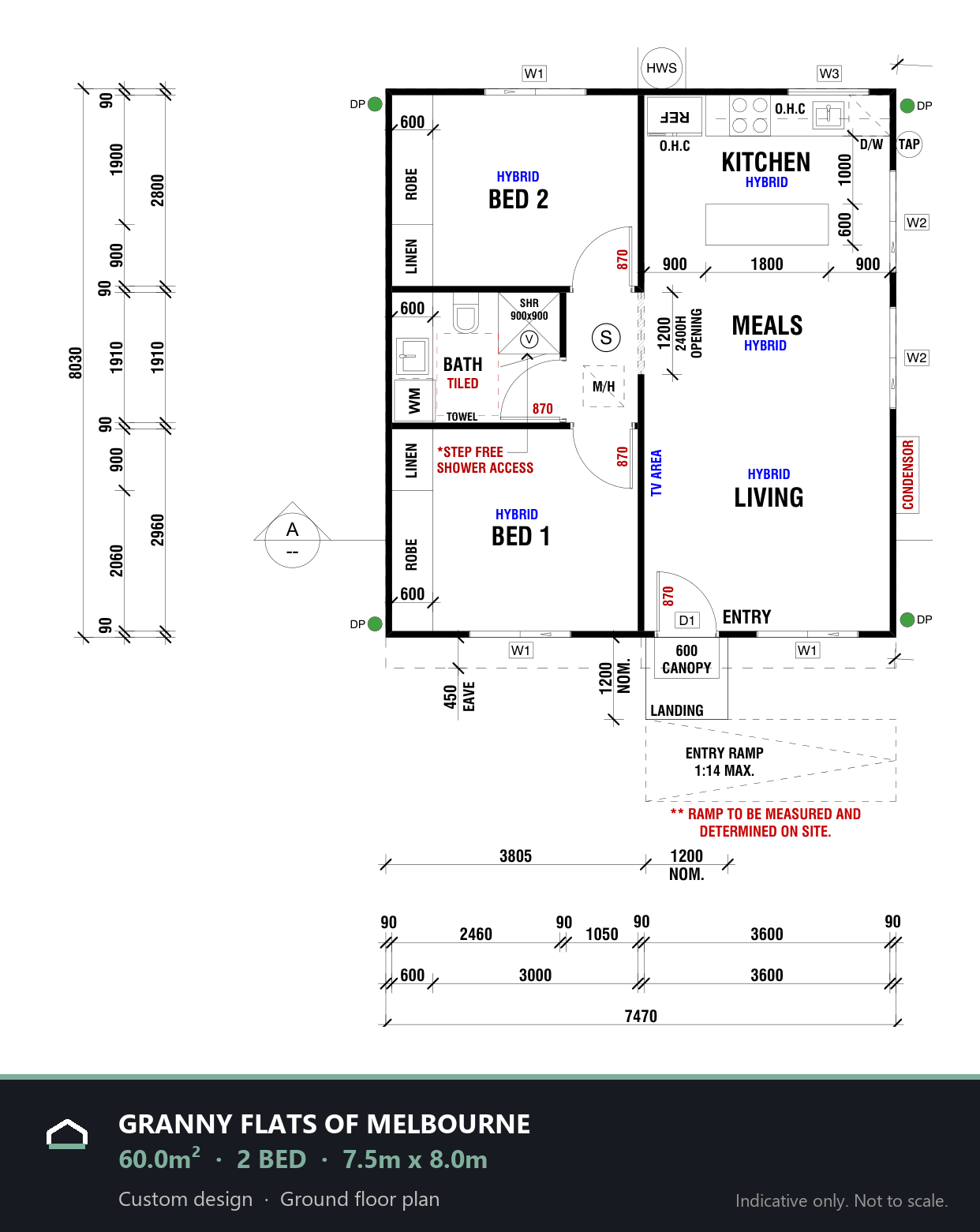 A rental designed for value – custom granny flat floorplan